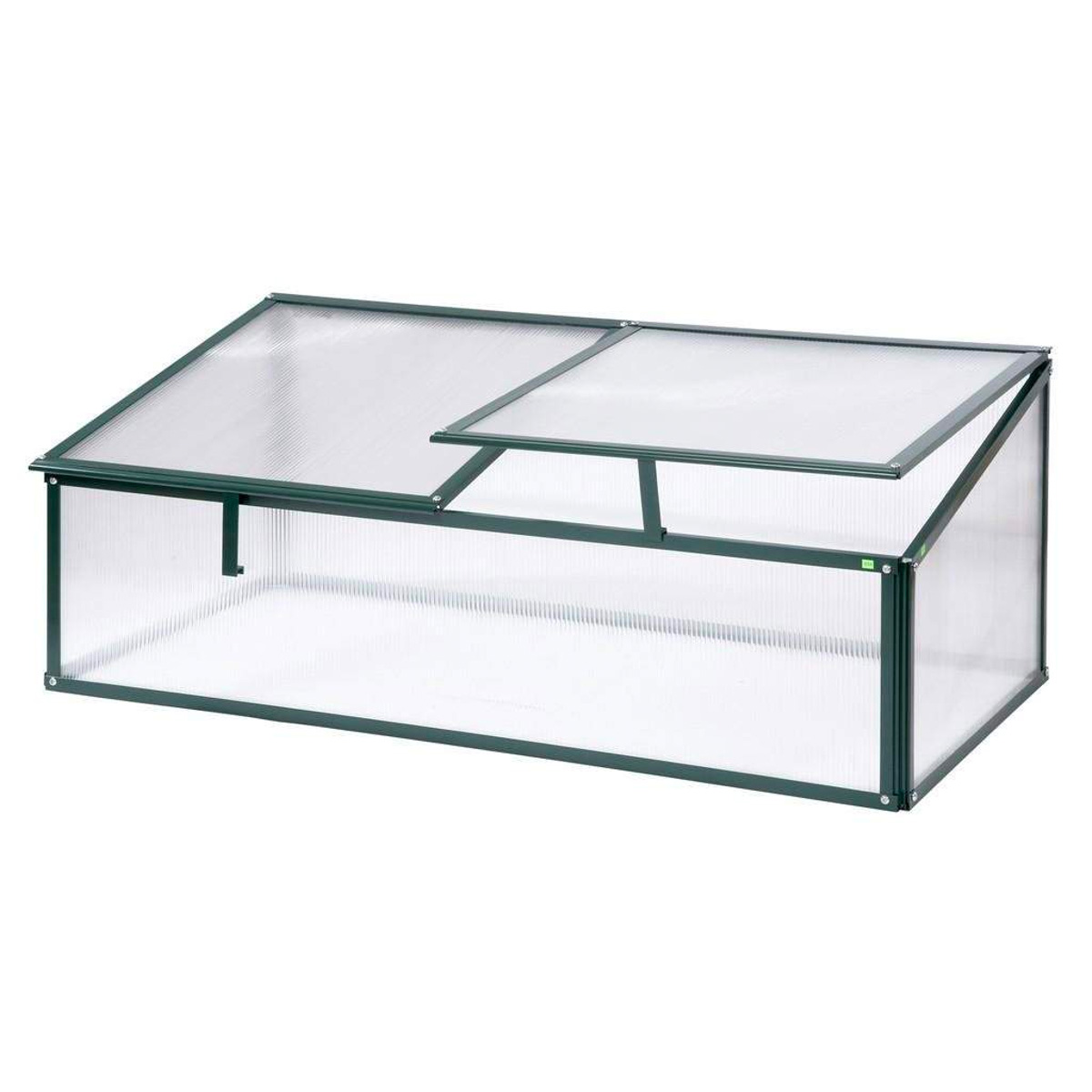 Single sided polycarbonate cold frame **Old cottage green**